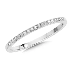 WHITE GOLD DIAMOND STACKABLE BAND