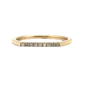 Yellow Gold Diamond Stacking Fashion Band